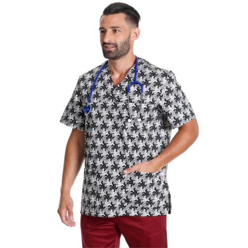 scrub medico fantasia grigio geko