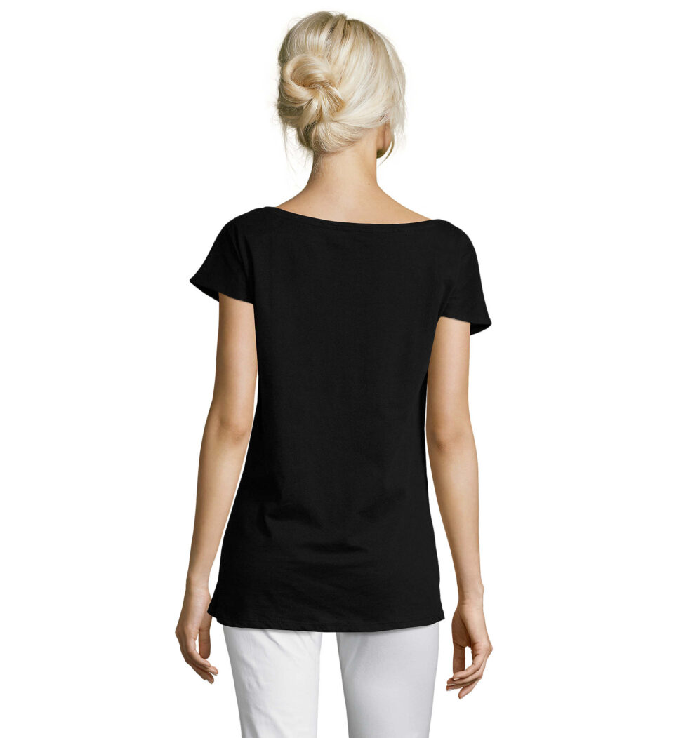 marylin-t-shirt-lunga-donna-nera-parrucchiera-retro