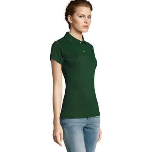 perfect-polo-donna-verde-bottiglia-da-lavoro-manica-corta