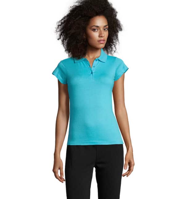 prescott-polo-donna-turchese-da-lavoro-jersey-estiva