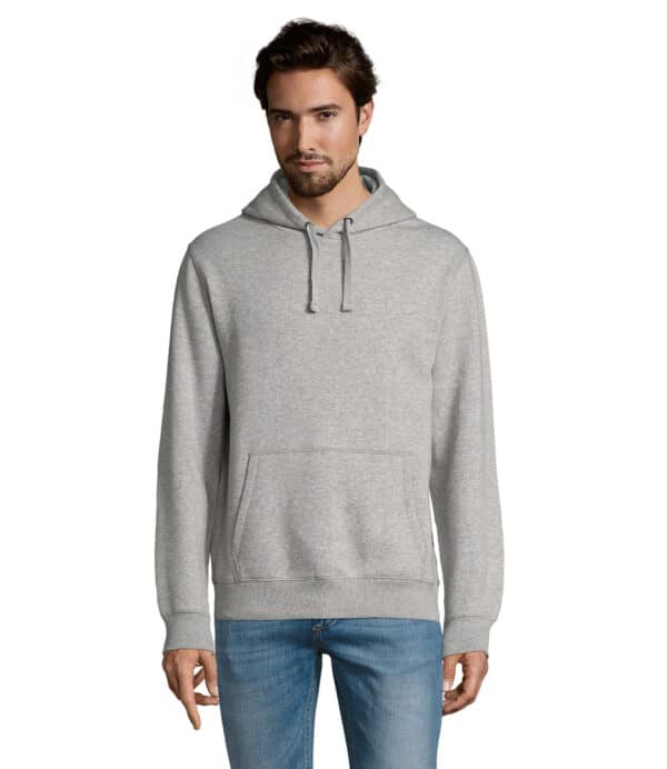 spencer-felpa-grigio-melange-con-cappuccio-ricamate-personalizzate