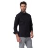 Giacca chef elasticizzata-richard-giacca-cuoco-nera-cotone-elasticizzato-siggi-westrose