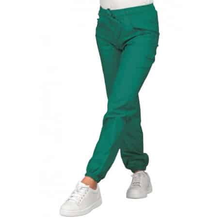 Pantaloni sanitari verdi-pantagiaffa-verde-chirurgia-100-cotone-isacco-044200f