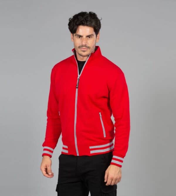 arizona-rosso-felpa-mezza-zip-james-ross-collection