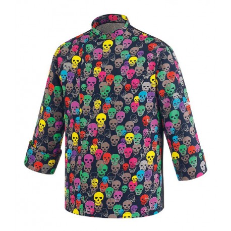 Color Skulls giacca cuoco Egochef
