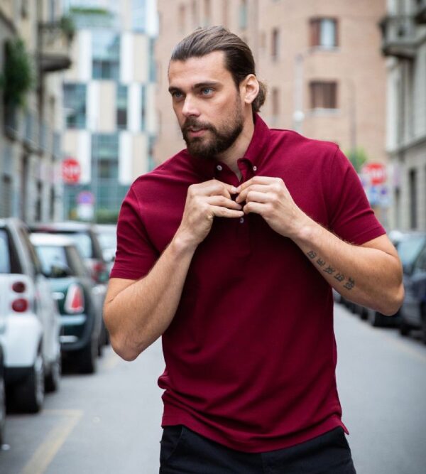 phuket-polo-bordeaux-botton-down-james-ross-collection