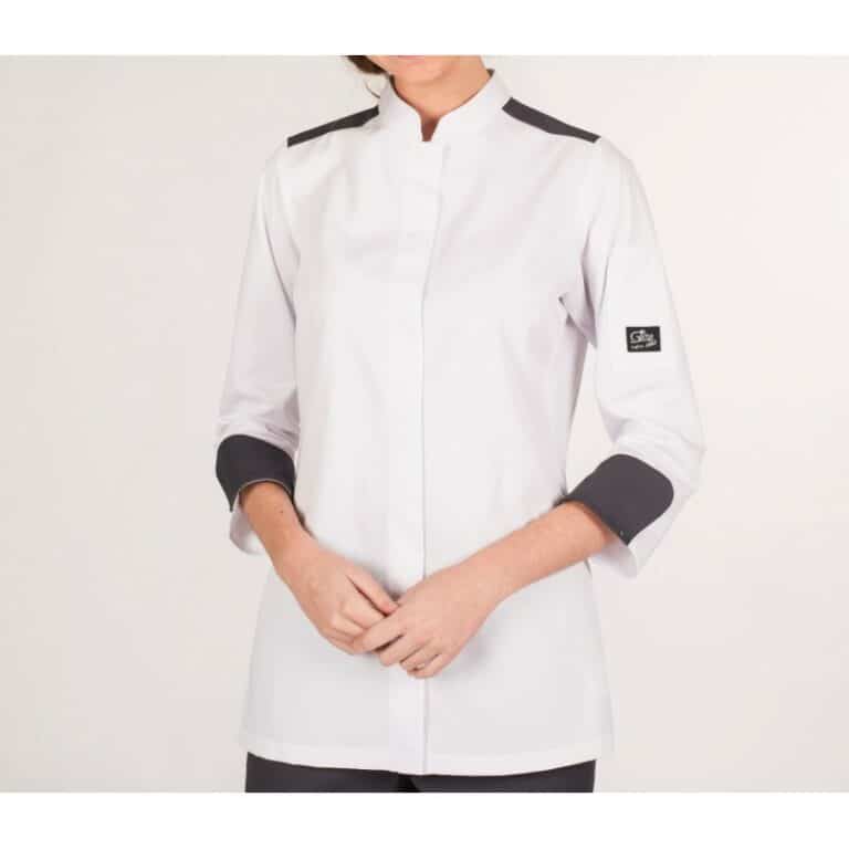 Giacca cuoca Gary's Artemisa bianca 935500