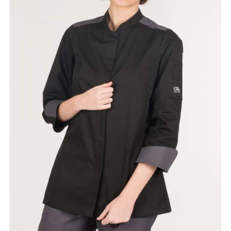 Giacca cuoca Gary's Artemisa nera 935500
