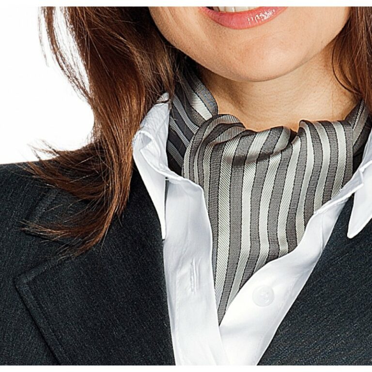 Foulard Isacco Ascot regimental grigio 115331
