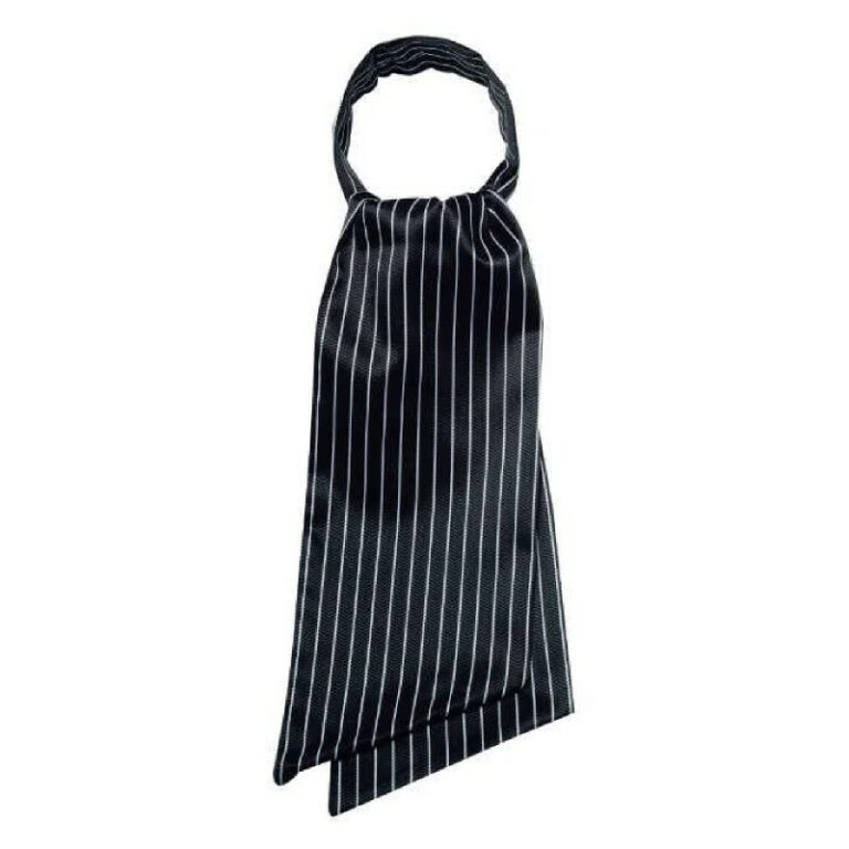 Foulard Isacco Ascot regimental nero 115321