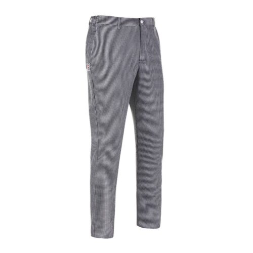Pantaloni cuoco sale e pepe aderenti-pantalone-slim-fit-quadretto-egochef