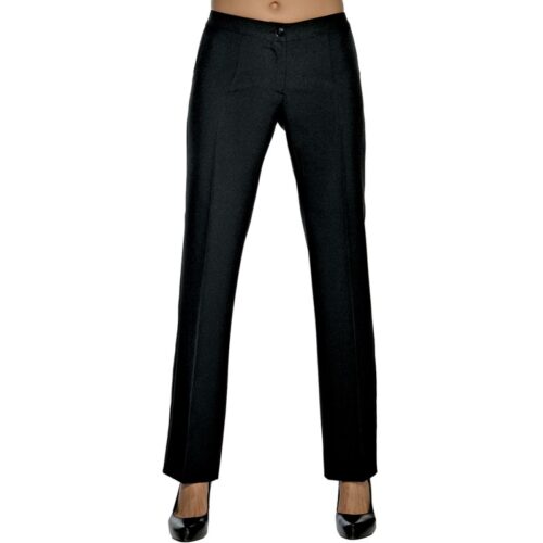 Pantaloni donna Trendy stretch cotone nero Isacco