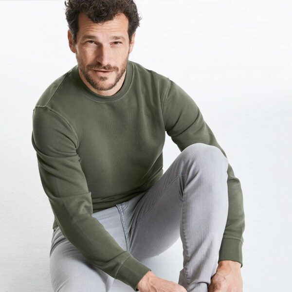 Felpa girocollo cotone organico unisex Russel Athletic - immagine 4