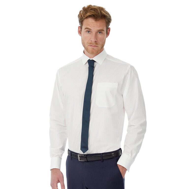 Heritage camicia uomo popeline elegante B&C