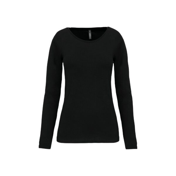 K3017-t-shirt-donna-nera-maniche-lunghe-persolizzata-on-line-kariban-min