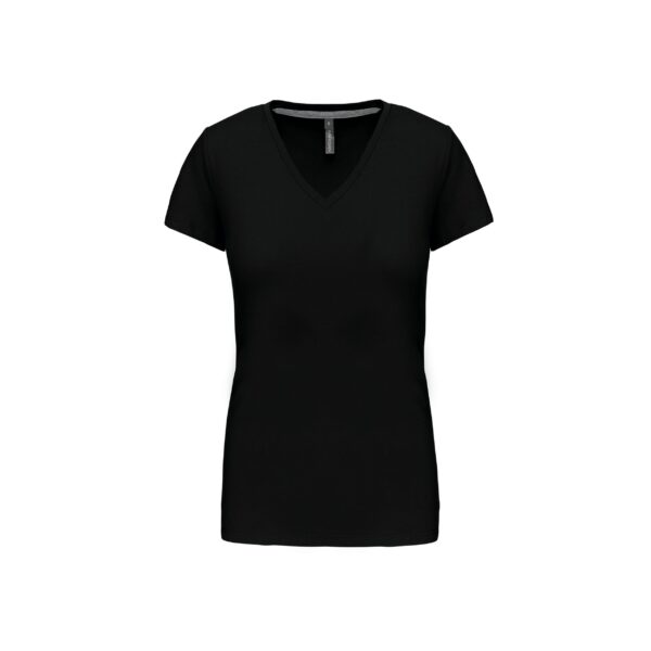 K381-t-shirt-donna-nero-scollo-a-v-personalizzata-on-line-kariban