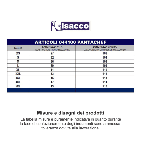 Pantalone chef Isacco 044110 - immagine 5