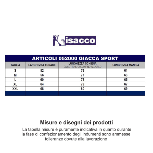 Giacca Isacco Sport 052000M - immagine 4