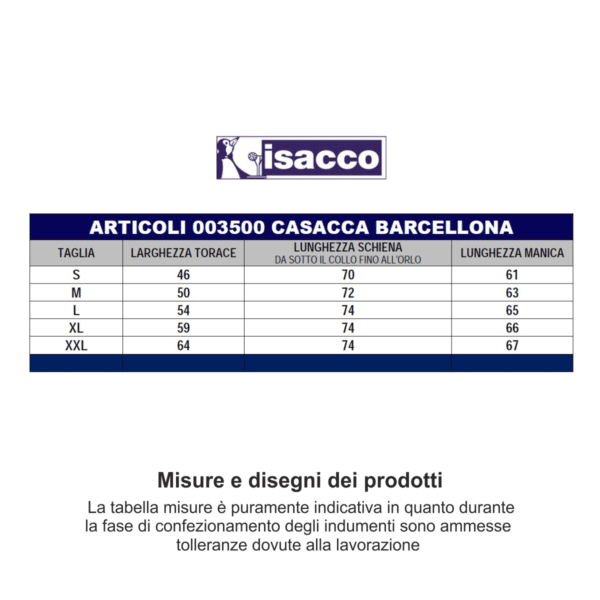 Casacca Isacco Barcellona 3500 - immagine 5