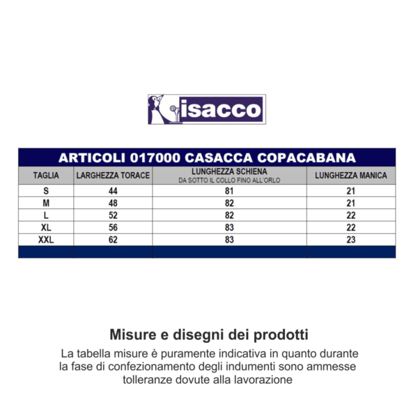 Casacca Isacco Copacabana 1701 - immagine 3