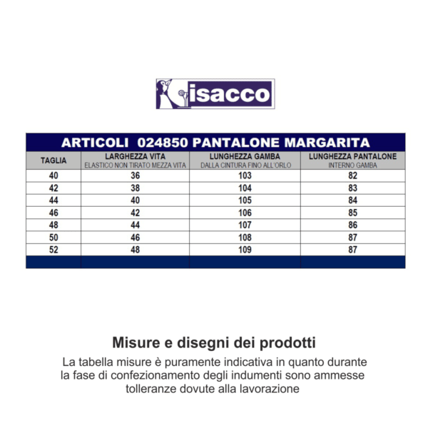 Pantaloni Isacco Margarita 2485 - immagine 3