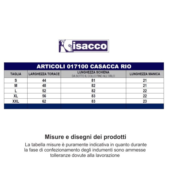 Casacca Isacco Rio bianca 17100 - immagine 2
