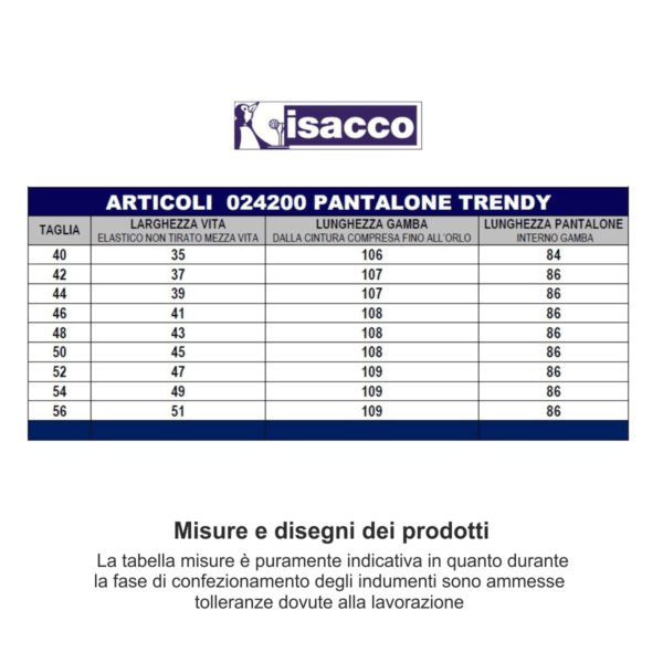 Pantaloni donna Isacco Trendy 024211 - immagine 3