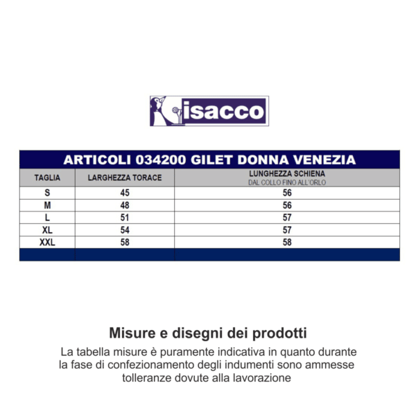 Gilet donna Isacco Venezia 034201 - immagine 3