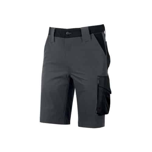 Pantaloni corti da lavoro U-Power Mercury grigio asfalto