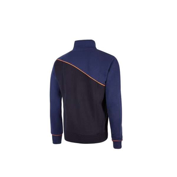 Felpa zip intera U-Power Uranus navy arancione