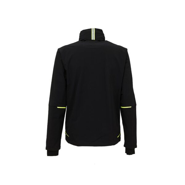 Giacca da lavoro U-Power Pluton in softshell stretch nero giallo