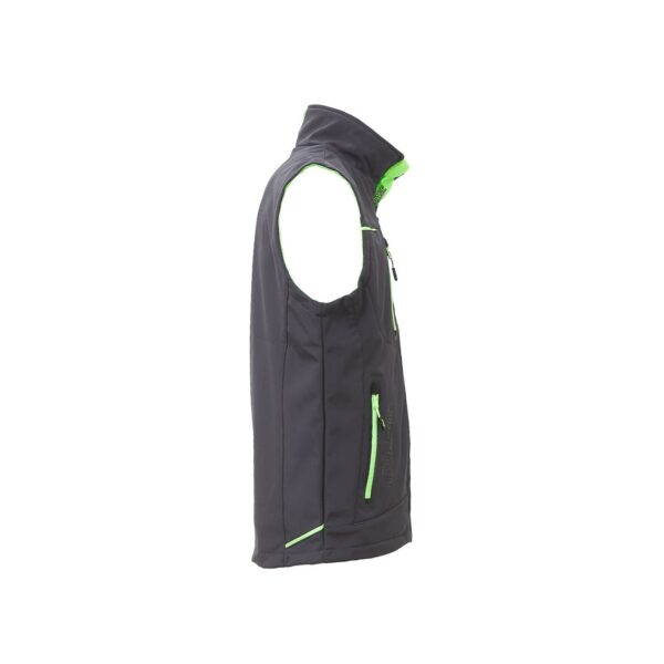 Gilet da lavoro U-Power Universe in softshell grigio verde