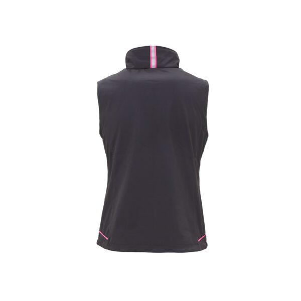 Gilet da lavoro U-Power Universe in softshell grigio fucsia