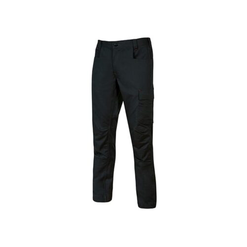 Pantaloni da lavoro U-Power elasticizzati Bravo Top nero