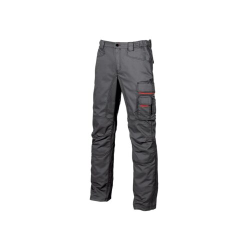 Pantaloni da lavoro felpati U-Power Grin grigio meteorite