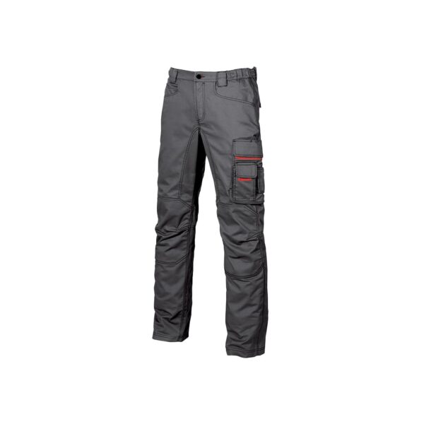 Pantaloni da lavoro felpati U-Power Grin grigio meteorite