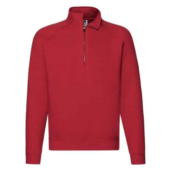 Premium Zip Neck Sweat Felpa Mezza Zip Fruit of Loom - immagine 4