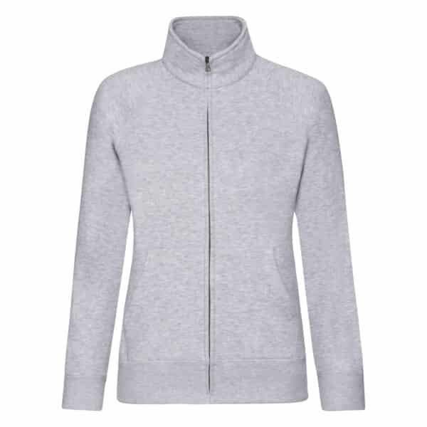 Ladies Premium Sweat Jacket Felpa Donna Zip Intera Fruit of Loom - immagine 4