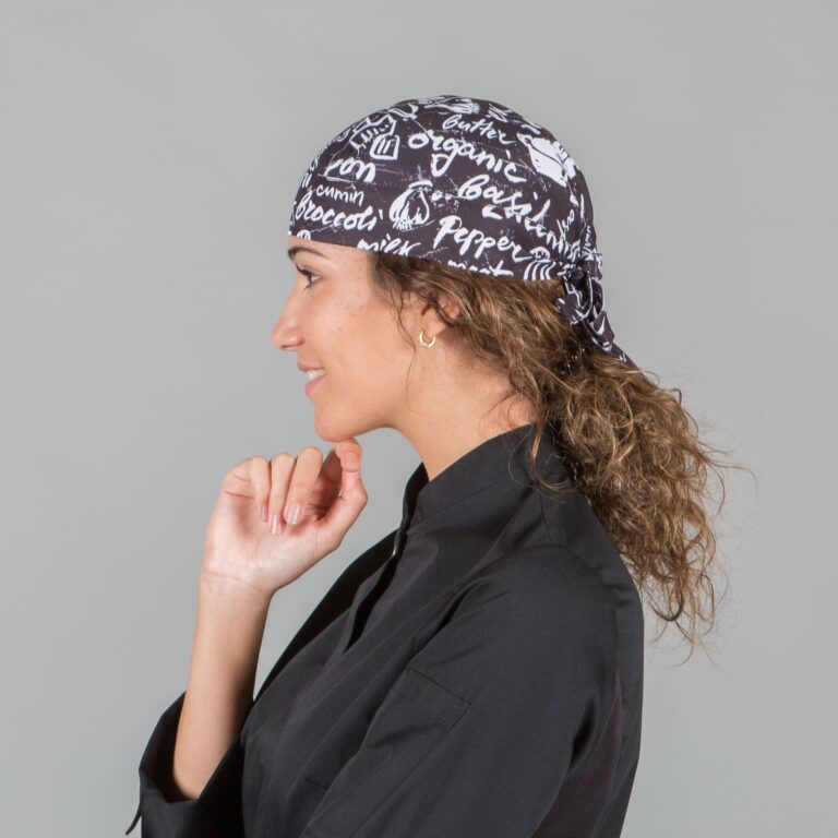Broccoli bandana cuoco fantasia poliestere
