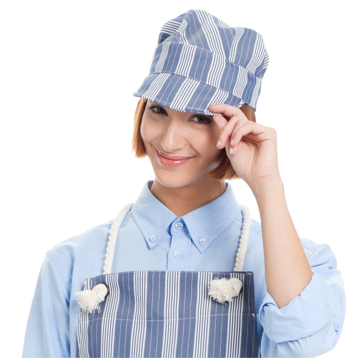 Homyl Cappello da Forno Berretto da Donna Uomo di Cotone per Panettiere Caffetteria Ristorante bianca 