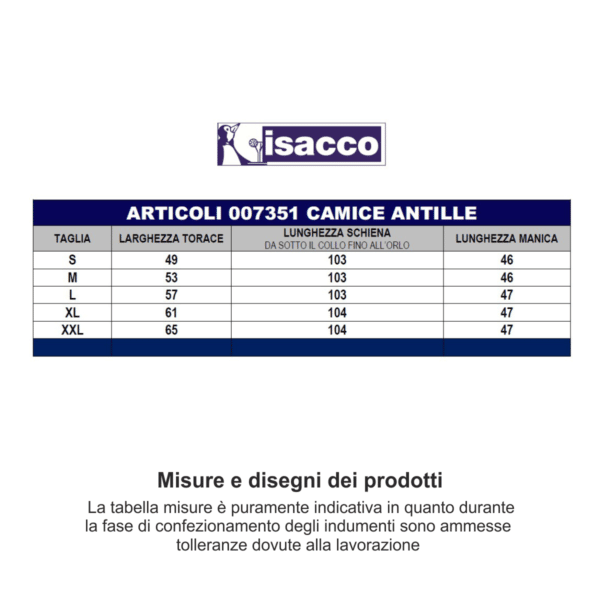 Camice Isacco Antille 007351 - immagine 3