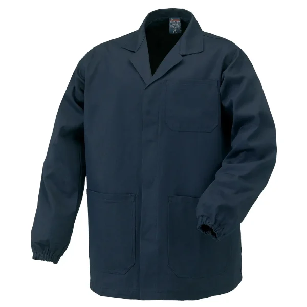 giacca blu da lavoro officina saldatore