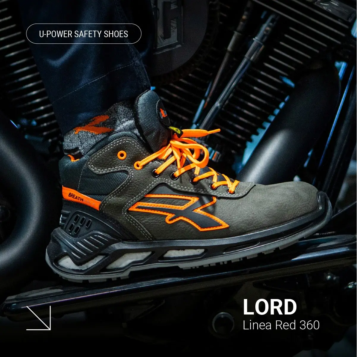 Chaussure de securite montante S3 SRC jordan/lord U-Power