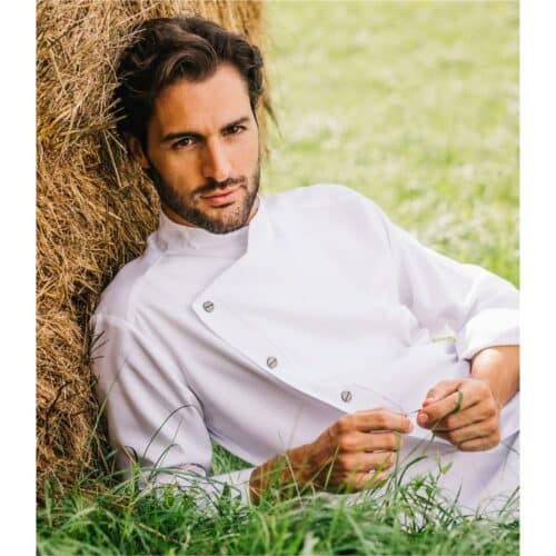 22P08G298-Giacca chef Giblor's Samuel in Tencel