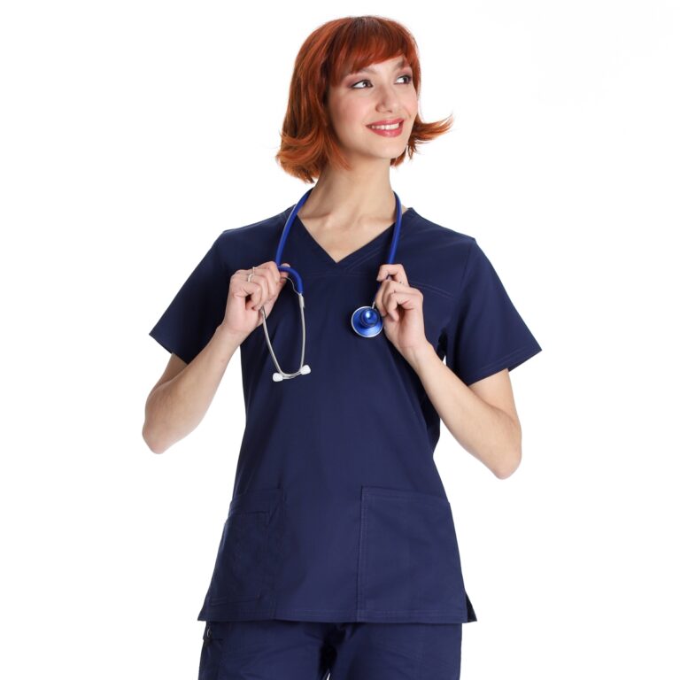 Casacca sanitaria donna Andrea blu