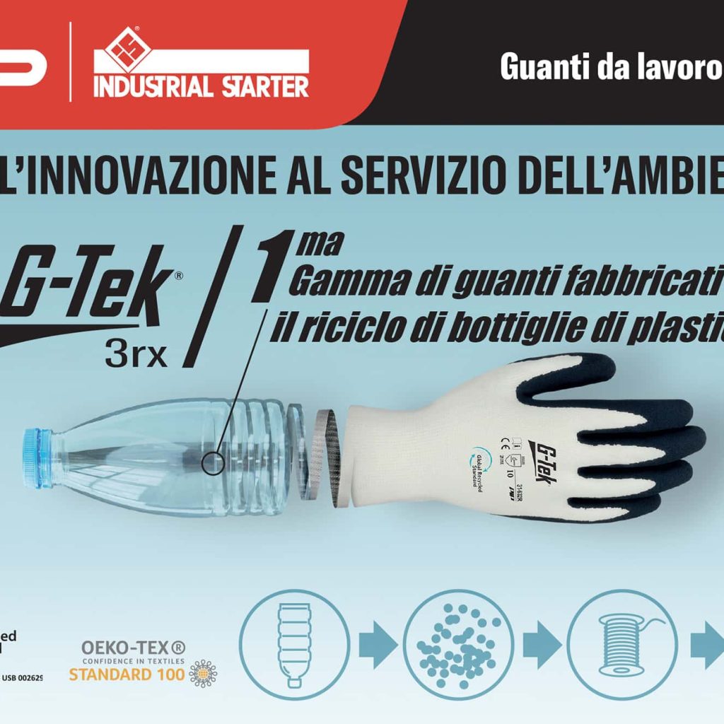 guanti da lavoro riciclati