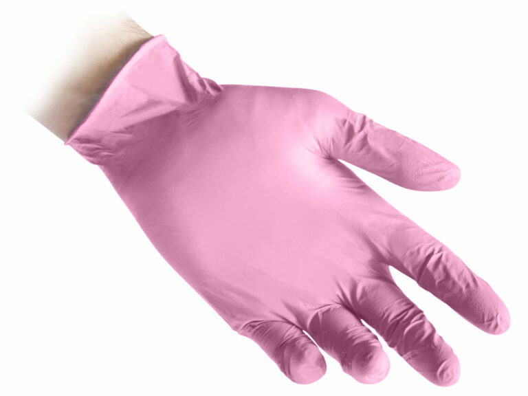 Guanto Reflexx Nitrile N82 rosa senza polvere