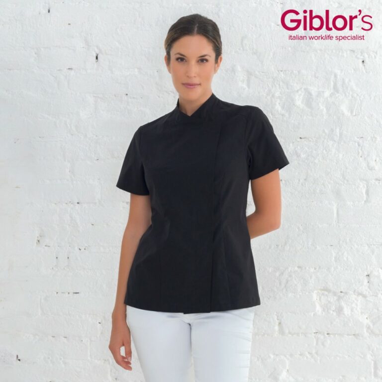 Giacca cuoca Giblor's microfibra maniche corte Grace