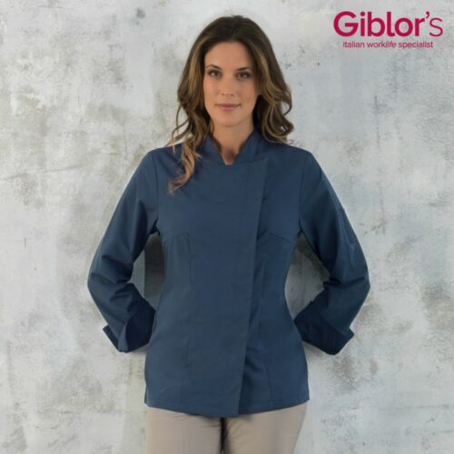 giacca-cuoca-giblor-microfibra-gloria-gtech-pro-blu-indossata-min