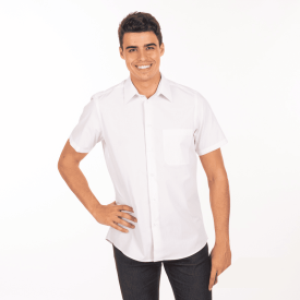 K551-camicia-bianca-ristorante-maniche-corte-vendita-online